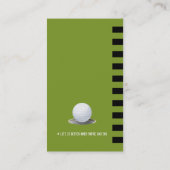 Golf Instructor | Professionele Golflessen Visitekaartje (Achterkant)