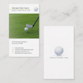 Golf Instructor | Professionele leraar Visitekaartje (Voorkant / Achterkant)