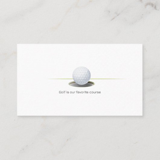 Golf Instructor | Professionele leraar Visitekaartje (Achterkant)