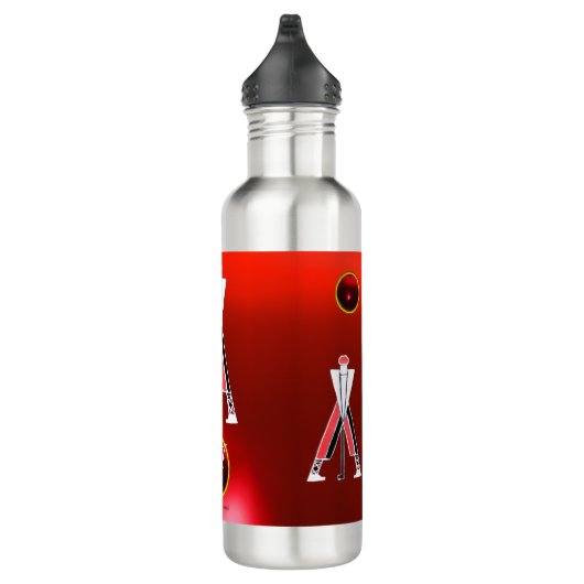 GOLF INSTRUCTOR RED RUBY MONOGRAM WATERFLES  (Rechts)