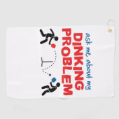 Golf "Interrogez-moi serviette de Pickleball au sujet (Horizontal)