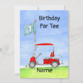 Golf Invitation à la fête de golf 1er anniversaire (Devant)