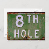 Golf Invitation Briefkaart (Voorkant / Achterkant)