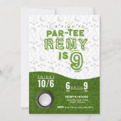 Golf Invitation d'anniversaire ・ Invitation par-Te (Devant)