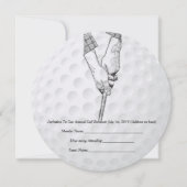 Golf Invitation Golfer (Devant)