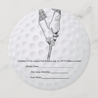 Golf Invitation Golfer