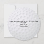 Golf Invitation Golfer Kaart (Achterkant)