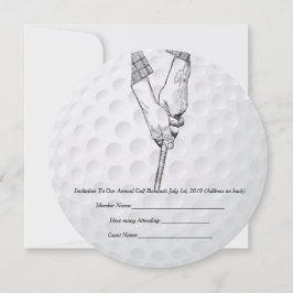 Golf Invitation Golfer Kaart