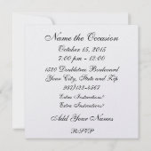 Golf Invitation Kaart (Achterkant)