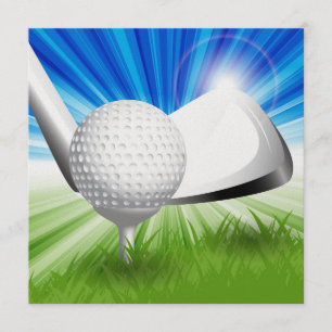 Golf Invitation Kaart