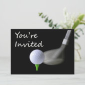 Golf Invitation Kaart (Staand voorkant)