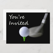 Golf Invitation Kaart (Voorkant / Achterkant)