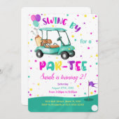 Golf Invitation Kaart (Voorkant / Achterkant)