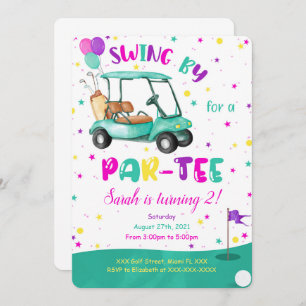 Golf Invitation Kaart