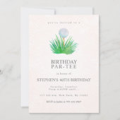 Golf Invitations de fête d'anniversaire (Devant)