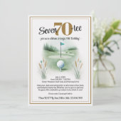 Golf Invitations de fête d'anniversaire pour 70e (Debout devant)