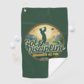 Golf Is Discipline Disguised as Fun Golfhanddoek (Insitu)