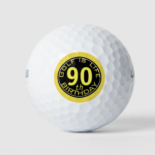 Golf is een leven  90e verjaardag golfbal golfballen