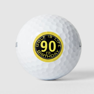 Golf is een leven  90e verjaardag golfbal golfballen