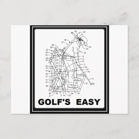 GOLF IS EENVOUDIG BRIEFKAART (Voorkant)