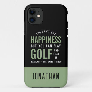 Golf is geluk Funny Golf Lover iPhone 11 Hoesje