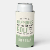 Golf is geluk Funny Golf Lover Gift (Seltzer Voorkant)