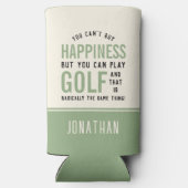 Golf is geluk Funny Golf Lover Gift (Achterkant)