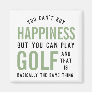 Golf is geluk Funny Golf Lover Gift Magneet