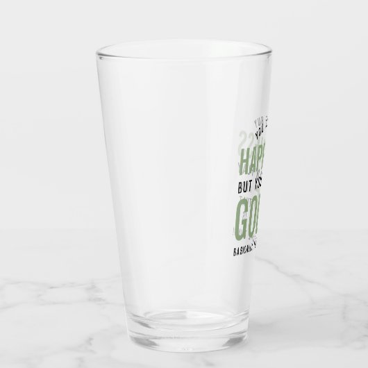 Golf is geluk Funny Golf Lover Gifts Glas (Rechts)