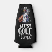 Golf is het golftijd voor golfer flesjeskoeler (Voorkant)