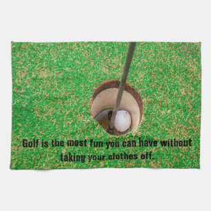 Golf is het leukste wat je kunt hebben theedoek