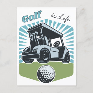 Golf is het leven briefkaart