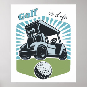 Golf is het leven poster