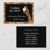 Golf is het spel visitekaartje (Voorkant / Achterkant)