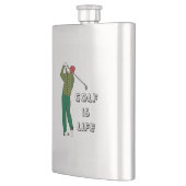 GOLF is LIFE, Golfer, Club, Golf Quote Flacon (Links)