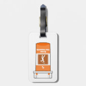 Golf Is Mijn Drug Bagagelabel (Achterkant verticaal)