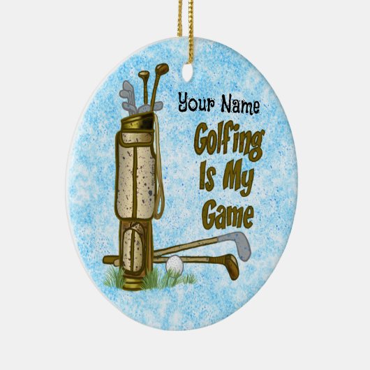 Golf is mijn Game golf Keramisch Ornament (Rechts)