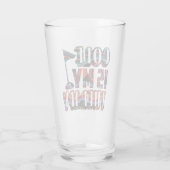 Golf is mijn Gezegde theepot Glas (Achterkant)