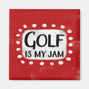Golf is mijn Jam koelkastmagneet Magneet