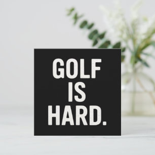 Golf is Moeilijk Golf Humor Grappig Golf Liefhebbe Kaart