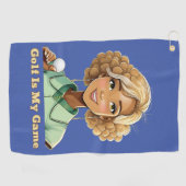 Golf Is My Game Serviette de golf pour femmes (Horizontal)
