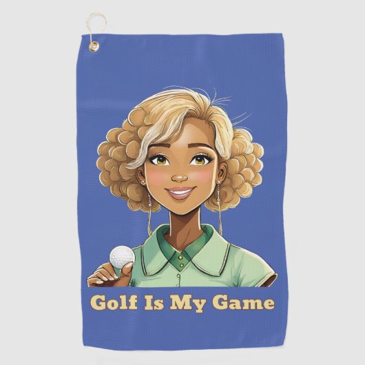 Golf Is My Game Serviette de golf pour femmes (Devant)
