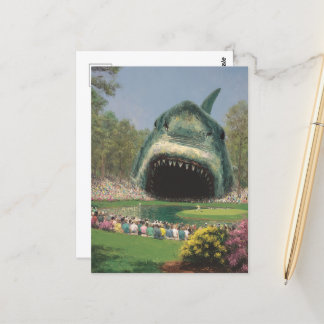 Golf is net een spannende reuzenhaai geworden briefkaart