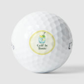 Golf Is Tonic | Cadeau de golf Balle de golf (Recto)