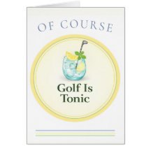 Golf Is Tonic Country Club Cocktail Golfkaart