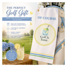 Golf Is Tonic Grappige Golf Handdoek Cadeau voor G