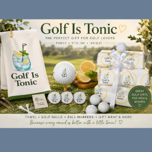 Golf Is Tonic Papier Cadeau Golf