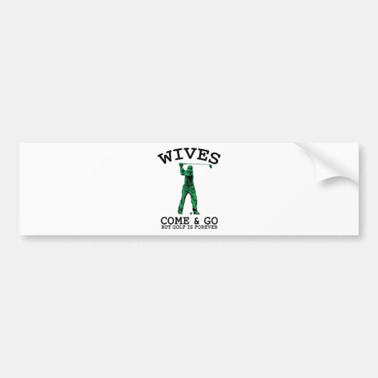 Golf is voor eeuwig bumpersticker (Voorkant)