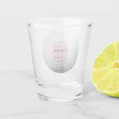 Golf Jacquard rose Verre de tir personnalisé (Dos)