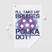 Golf Je prendrai ma serviette de Pickleball pointillée (En situation)